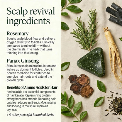 Anti-Hair Loss Shampoo Bar Usman Grass and Platycladus Arborvitae Leaf